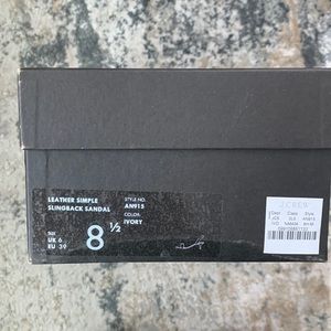 Jcrew ivory kitten sandal sling bag heel